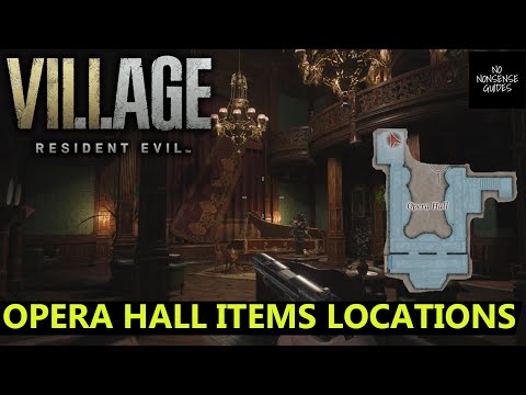 Resident Evil Village Opera Hall Items - All Locations - Upper & Lower Floor