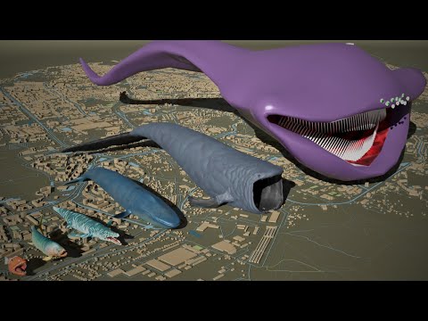 Legendary Sea Monsters Size Comparison | Bloop VS El Gran Maja