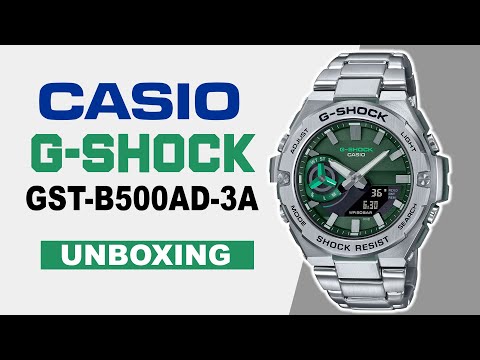 CASIO G-SHOCK GST-B500AD-3A Unboxing
