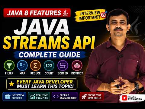 Java 8 Streams Api In Java In Telugu