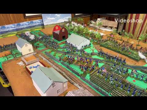 Battle for the Bliss Farm part FOUR in 54mm war game the battle of Gettysburg