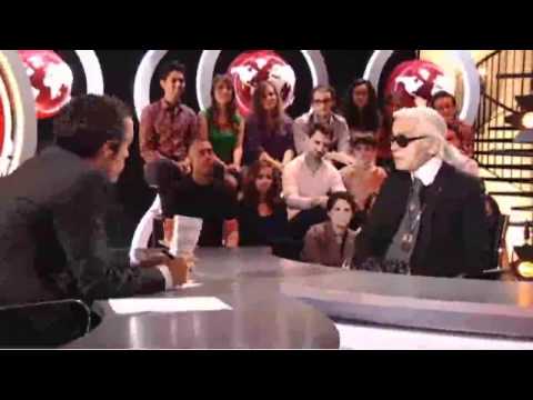 Karl Lagerfeld parle de l'accent d'Eva Joly