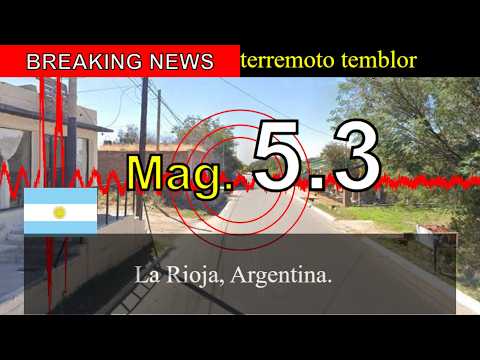 😱🚨Última hora: Un terremoto de magnitud 5,3 sacude La Rioja, Argentina.