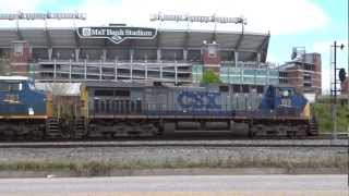 preview picture of video 'Coal Train With Helpers In Baltimore City'