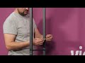 Porte-bûches 80x28x222 cm acier noir mat | video 1