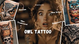 Owl Tattoo Ideas for Men & Women | Stunning Designs for Arms, Chest & More!