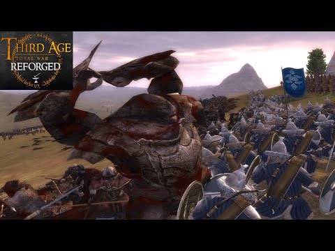 UNHOLY ALLIANCE OF ELVES AND ORCS (Mountain Battle) - Third Age: Total War (Reforged)