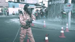 Defesa Civil realiza simulação para caso de vazamento de produto químico