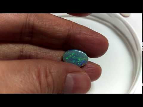 Lightning Ridge 3.9CT SEMI BLACK OPAL