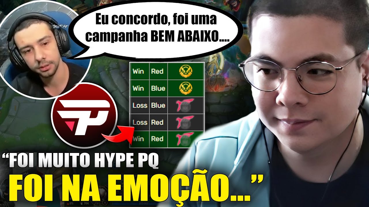 Streamers sobre CRÍTICAS à CAMPANHA da Pain no Mundial e motivo da SAÍDA do Duds do IDL