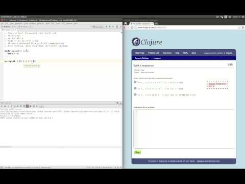 4Clojure Solution to Problem 49