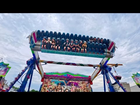 UK’s ONLY Travelling Top Spin - Top Spin (Clayton Hackett) Off Ride The Hoppings Newcastle 2025