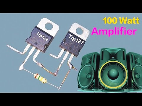 Powerful Amplifier Using Tip122 & Tip127 Transistor | DC 12v Tip122 Tip127 Audio Amplifier