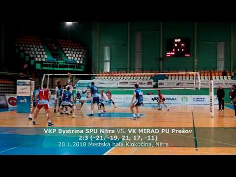 VOLEJBAL  VIDEO zostrih Nitra - Presov 20.1.2018 nadstavba