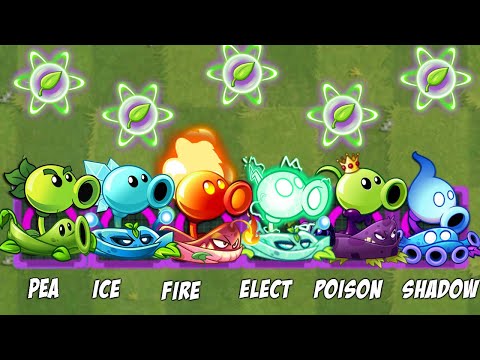 PvZ 2 Challenge - Every Pea & Vine Plants VS 999 Zombie - Who 's Best Pair Plant?