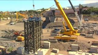 Chantier du pont de la Rivière St Etienne (août 2011)