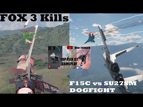 FOX 3 KILL COMPILATION + F15C VS SU27SM DOGFIGHT! [War Thunder Dev Server Summer 2024]