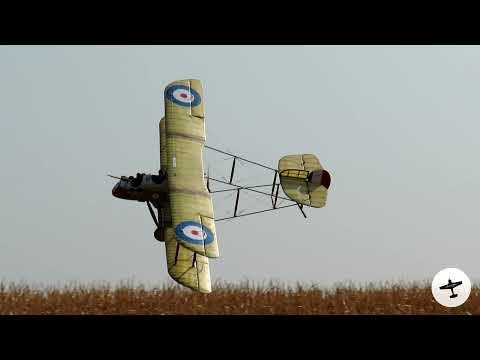 XXL HOMEMADE RC PLANE AIRCO DH.1 DOING LOW PASSES | Flight 1