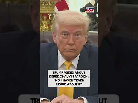 Video | Trump says he hasn’t heard of pardoning Derek Chauvin