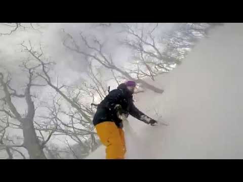 Powder runs in Annupuri, Niseko, Japan - GoPro Snowboarding
