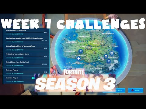 (Chapter 2) ALL Week 7 Challenges Guide (Floating Rings) - Season 3 - Fortnite Battle Royale