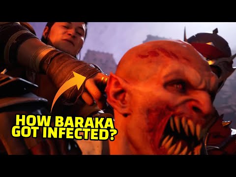 How did Baraka Got Infected and Transform to a Beast with Sharp Teeth Story Scene  (Mortal Kombat 1)