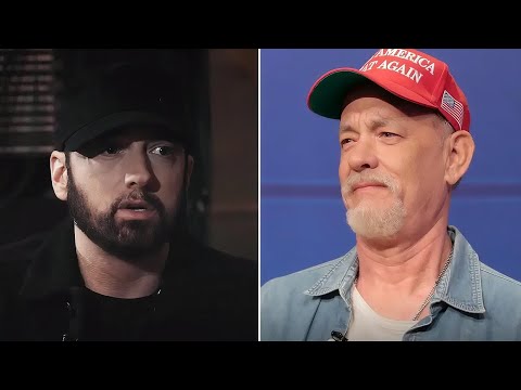 Эминем просто ОТРЕАГИРОВАЛ на скетч Тома Хэнкса «Черная опасность» с Трампом в SNL