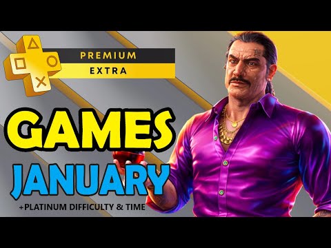 Playstation Plus Extra & Premium Games January 2026 - All Games + Platinum Difficulty & Time