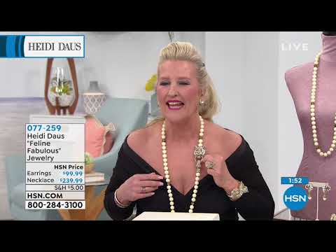 Heidi Daus "Feline Fabulous" Crystal and Enamel Drop Ear...