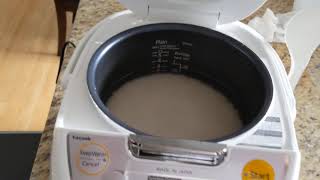 First Time Making rice on my Tiger JBV-S10U Ricemaker.  30 min to make 3 cups of rice. $99.99 Costco