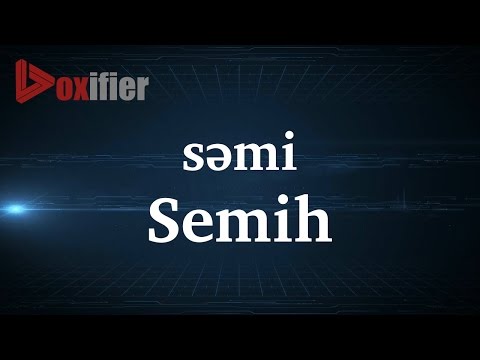 How to Pronunce Semih in French - Voxifier.com