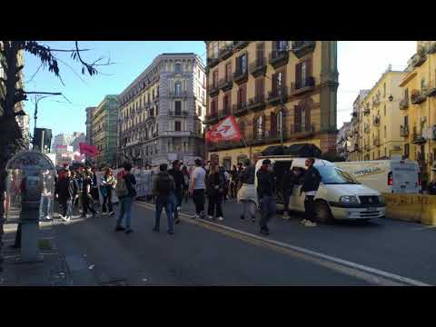 Students' protest in Naples। Italy। Protest। School |