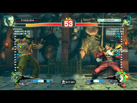 SSF4 2012 Sagat (piyoppia) vs Bison (dynamic318) Japanese Ranked Match