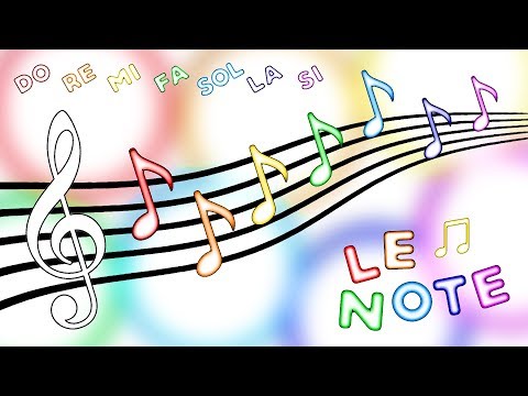 Le note - canzoni per bambini - 🎼 - @SofiaDelBaldo