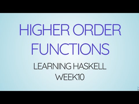 Learning Haskell Week10 - Higher Order Functions
