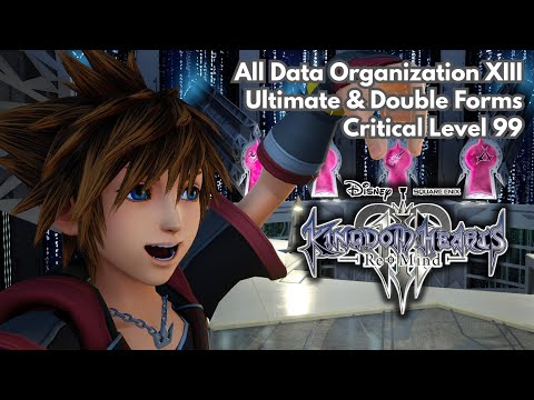 Kingdom Hearts 3 - All Data Boss Fights - Critical Level 99 / Ultima Weapon, Oathkeeper & Oblivion