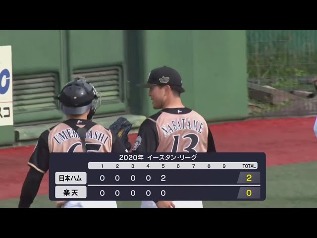 【ファーム】ファイターズ・生田目 5回無失点の好投をダブルプレーで締める‼ 2020/10/22 E-F(ファーム)