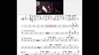 Inside Out -  Mili - Drum Chart - Vinnie Colaiuta