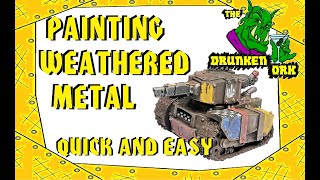 How to Paint Weathered and Rusty Metal - Quick and Simple