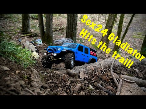 Scx24 Jeep Gladiator hits the trail!