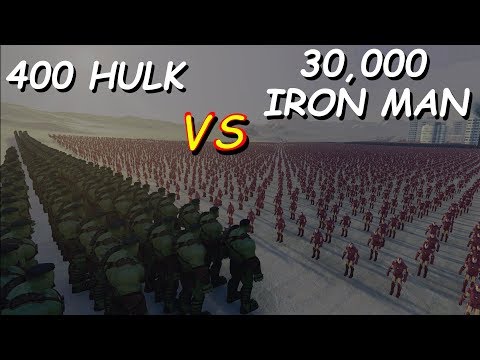 400 HULK vs 30,000 IRON MAN - Ultimate Epic Battle Simulator