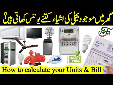 Electricity units monthly consumption of different...