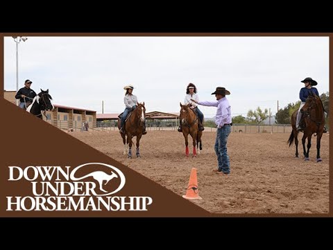 Clinton Anderson: Riders Practicing Post 'N Circle - Sept No Worries Club Video Excerpt