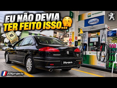 ENCHI O TANQUE DO PEUGEOT 607 V6 DE PODIUM!