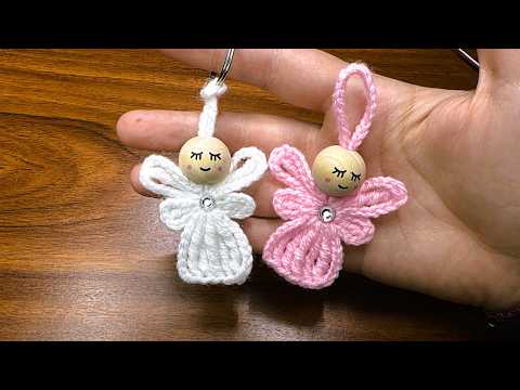 Crochet Lucky Angel 👼 How to crochet angel 👼 Easy Crochet Tutorial Keychain 👼 Crochet Pocket Hug