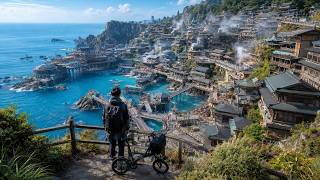 巨大な海上温泉街に泊まってみた｜異世界旅行Vlog【4K】