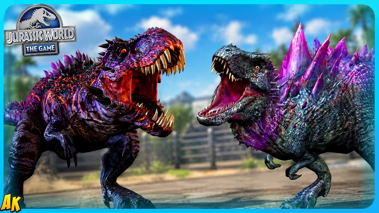 OMEGA 09 vs MORTEM REX // Jurassic World The Game