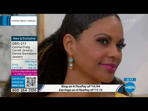 Connie Craig Carroll Jewelry Sienna Gemstone Drop Earrin...