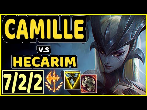CAMILLE vs HECARIM - 7/2/2 KDA TOP GAMEPLAY - EUW Ranked DIAMOND