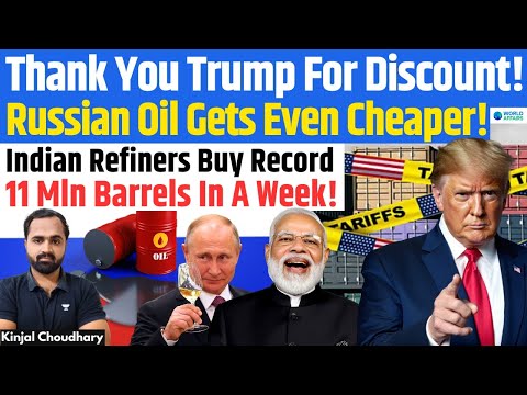 Trump Discount - India Buys Record Russian Crude Oil ! US Trade Deal & Tariffs! Nayara! Modi! Kinjal